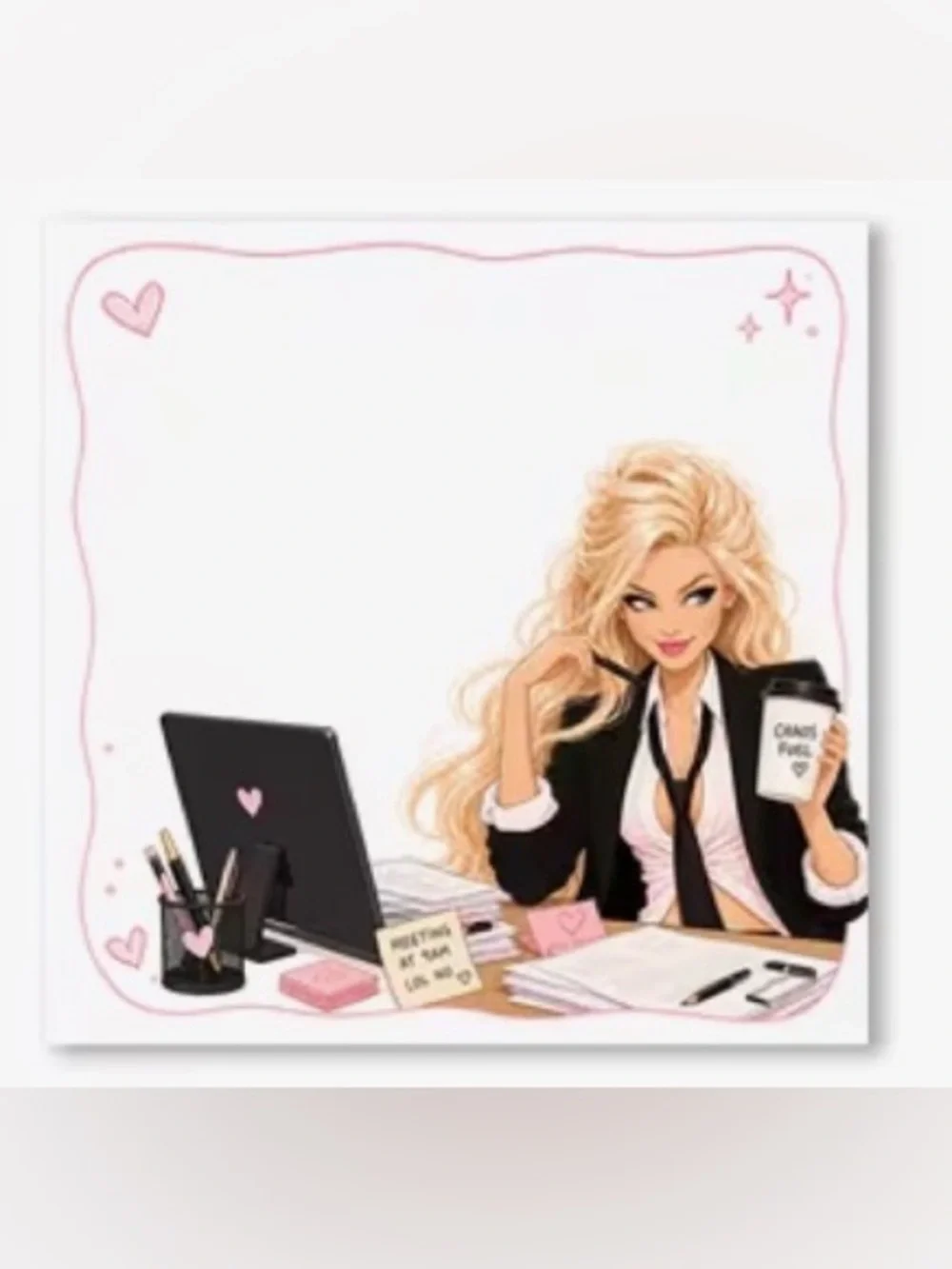 Girl Boss Sticky Notes - 50 Sheets
